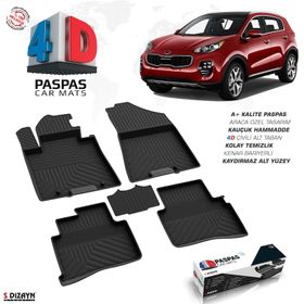 Kia Sportage Profesyonel Havuzlu Ekonomik 4D Siyah Oto Paspası