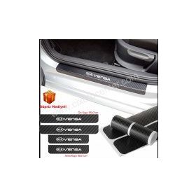 Kia Venga 4 Adet Karbon Kapı Eşiği Sticker
