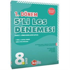 Kida Yayınları 8. Sınıf LGS 1. Dönem 5 Deneme