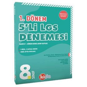 Kida Yayınları 8. Sınıf LGS 1. Dönem 5 Deneme