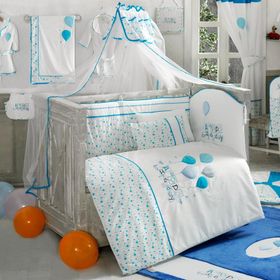 Kidboo Happy Birthday Blue 9 Parça 70x130 cm Bebek Uyku Seti