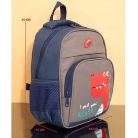 Kidessa 1234 Gri Anatomik Sırtlı Yapılı Unisex Anaokul Çantası