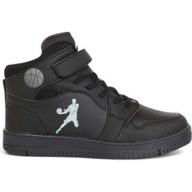 Kidessa NKT01517-Siyah Anatomik Taban Unisex Çocuk Boğazlı Sneakers Ayakkabı