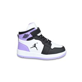 Kidessa NKT01517 Siyah Kırmızı Anatomik Taban Unisex Çocuk Boğazlı Sneakers Ayakkabı