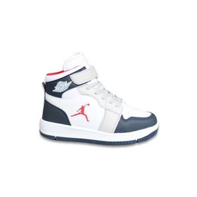 Kidessa NKT01517 Siyah Kırmızı Anatomik Taban Unisex Çocuk Boğazlı Sneakers Ayakkabı
