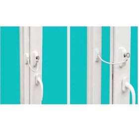 Kidmix 10 Adet Çelik Halatlı PVC Pencere Çocuk Güvenlik Kilidi