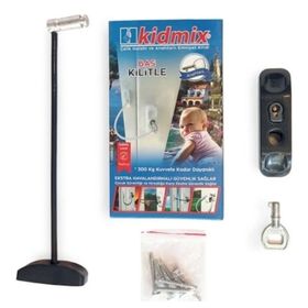 Kidmix 10 Adet Çelik Halatlı PVC Pencere Çocuk Güvenlik Kilidi