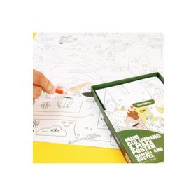 Kidmosfer Mini Colouring Maze Poster Hansel and Gretel Oyun Seti