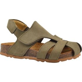 Kids A More Arezzo Haki Deri Unisex Çocuk Sandalet