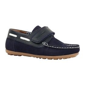 Kids A More Arlon Lacivert Tek Cırtlı Deri Erkek Çocuk Loafer Ayakkabı