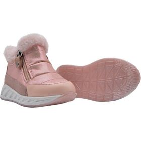 Kids A More Bonthe Çift Fermuarlı Içi Peluş Kürklü Paraşüt Kumaş Pembe Kız Çocuk Bot