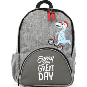 Kids A More BYC Dino Gri Deri Detaylı Erkek Çocuk Okul Çantası