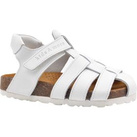 Kids A More Lino Beyaz Deri Unisex Çocuk Sandalet