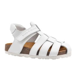 Kids A More Lino Beyaz Deri Unisex Çocuk Sandalet