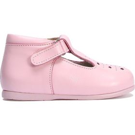 Kifidis KCH1010 Pembe Deri Chiquitin İlk Adım Kız Çocuk Deri Ayakkabı