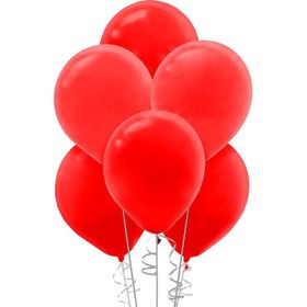 Kikajoy 100 Adet Kırmızı Baskısız Pastel Balon