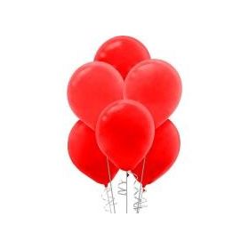 Kikajoy 100 Adet Kırmızı Baskısız Pastel Balon