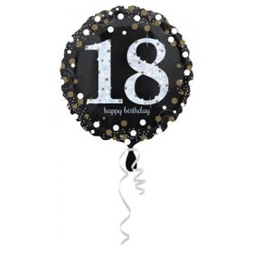 Kikajoy 18 Yaş Temalı Siyah Folyo Balon