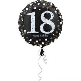 Kikajoy 18 Yaş Temalı Siyah Folyo Balon