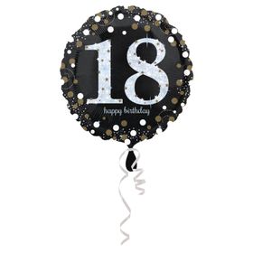 Kikajoy 18 Yaş Temalı Siyah Folyo Balon