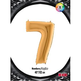Kikajoy 7 Rakam Altın Folyo Balon