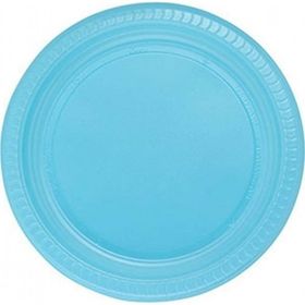 Kikajoy Açık Mavi 22 cm Roll Up Plastik Tabak