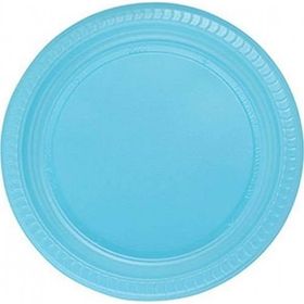 Kikajoy Açık Mavi 22 cm Roll Up Plastik Tabak