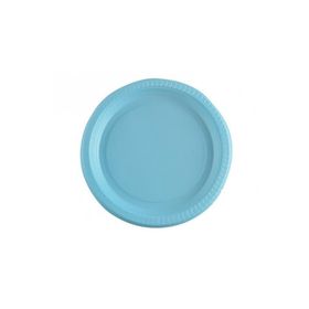 Kikajoy Açık Mavi 22 cm Roll Up Plastik Tabak