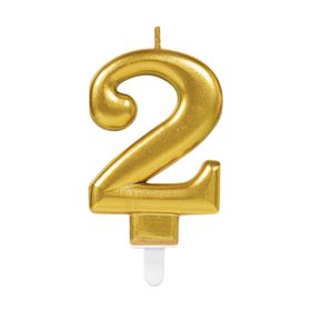 Kikajoy Altın Işıltılı 7 Rakam Mum