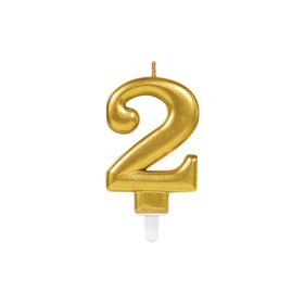 Kikajoy Altın Işıltılı 7 Rakam Mum