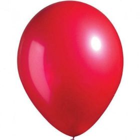 Kikajoy Baskısız Kırmızı 100 Adet Metalik Balon