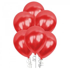 Kikajoy Baskısız Kırmızı 100 Adet Metalik Balon