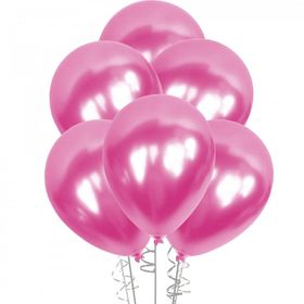 Kikajoy Baskısız Pembe Metalik Balon