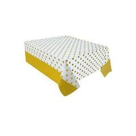Kikajoy Plastik Altın Masa Örtüsü