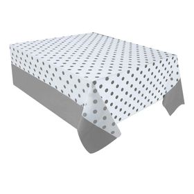 Kikajoy Plastik Gümüş Masa Örtüsü