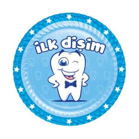 Kikajoy Roll-Up İlk Dişim Erkek Karton Tabak