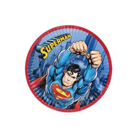 Kikajoy Superman 8'li Karton Tabak