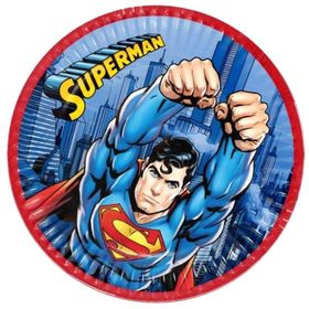 Kikajoy Superman 8'li Karton Tabak