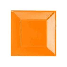 Kikajoy Turuncu 23 cm Plastik Kare Tabak