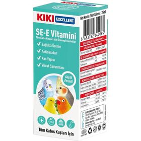 Kiki Excellent Kuşlar İçin 25 ml SE-E Vitamini