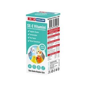 Kiki Excellent Sağlıklı Üreme Destekleyici Kuşlar İçin 25 ml SE-E Vitamini Sıvı Damla