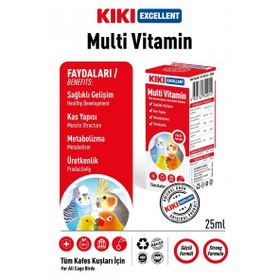 Kiki Excellent Yavru Kuşlar İçin 25 ml MultiVitamin