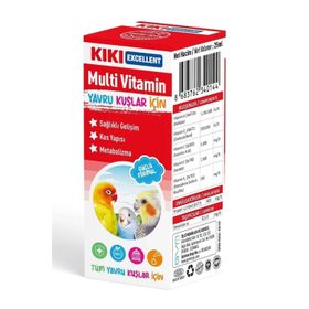 Kiki Excellent Yavru Kuşlar İçin Mineral Plus 25 Vitamin