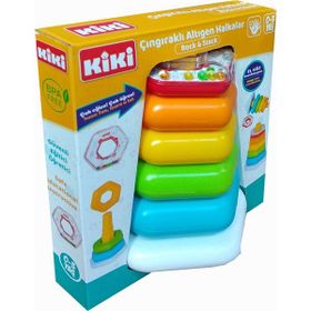 Kiki Renkli Altıgen Halkalar Bebek Eğitici Oyuncak