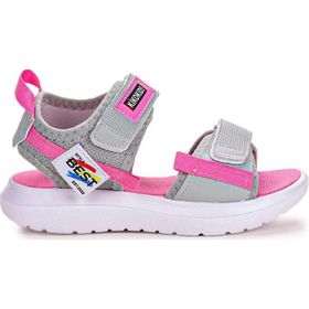 Kiko 200 Gri Kids Cırtlı Yürüyüş Kız/Erkek Çocuk Sandalet