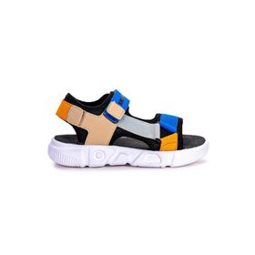 Kiko 2722-27 Saks Kids Cırtlı Yürüyüş Erkek Çocuk Sandalet