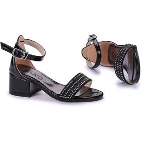 Kiko 761 Siyah Kız Çocuk Sandalet