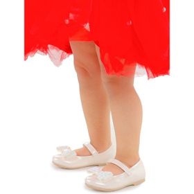Kiko Ege 200 Cilt Sedef Kids Cırtlı Fiyonklu Kız Çocuk Babet Ayakkabı