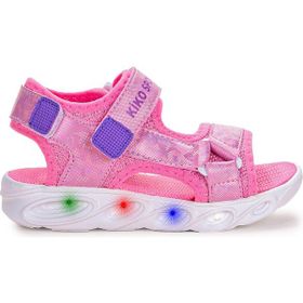 Kiko Kids 133 Hologram Işıklı Pembe Günlük Kız Çocuk Sandalet