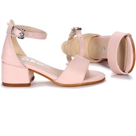 Kiko Kids 769 Pudra Cilt Kız Çocuk Sandalet